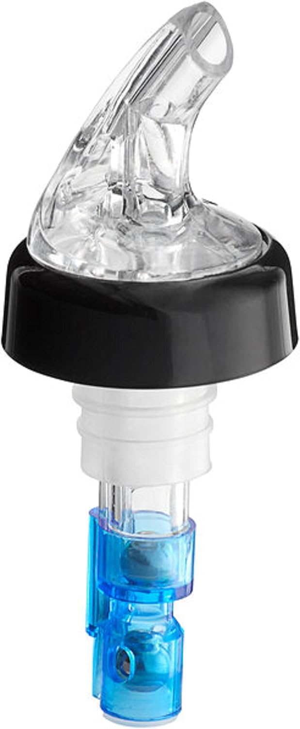 Measured Liquor Pourer with Tail Acrylonitrile Set of 12 - Cocktail Shot Dispenser Liquor Bottle Pourers Alcohol Liquor Pourers Bar Bartender Accessories