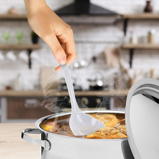 12” Kitchen Utensil White Color Melamine Set of 12 - Cookware Kitchen Gadgets Utensil Dishwasher Safe Great for Cooking Serving