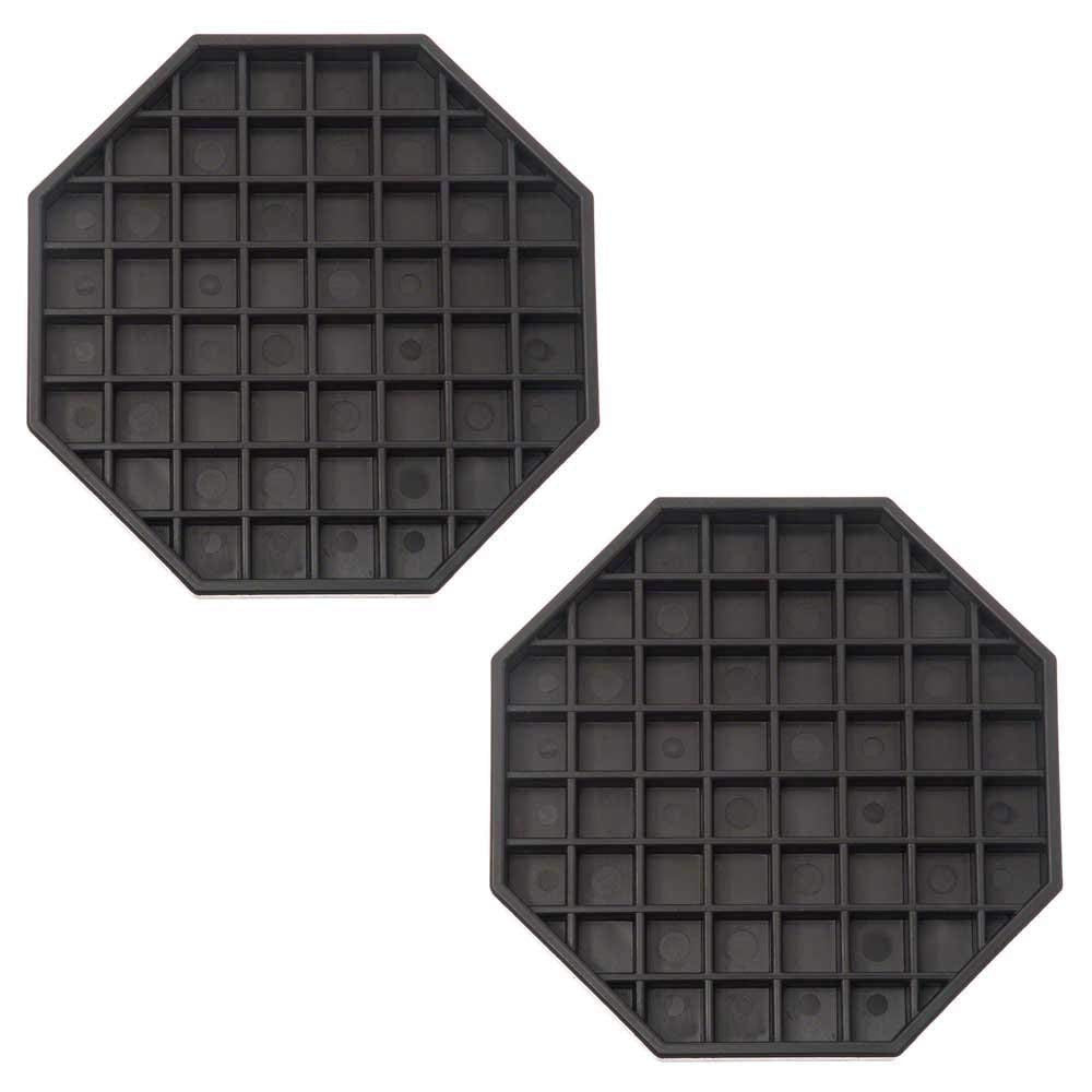 Drip Tray Octagon Shape Polypropylene Black Color - Bar Countertop Coffee Drip Tray with Honeycomb Grid Octagon Dishwasher Safe
