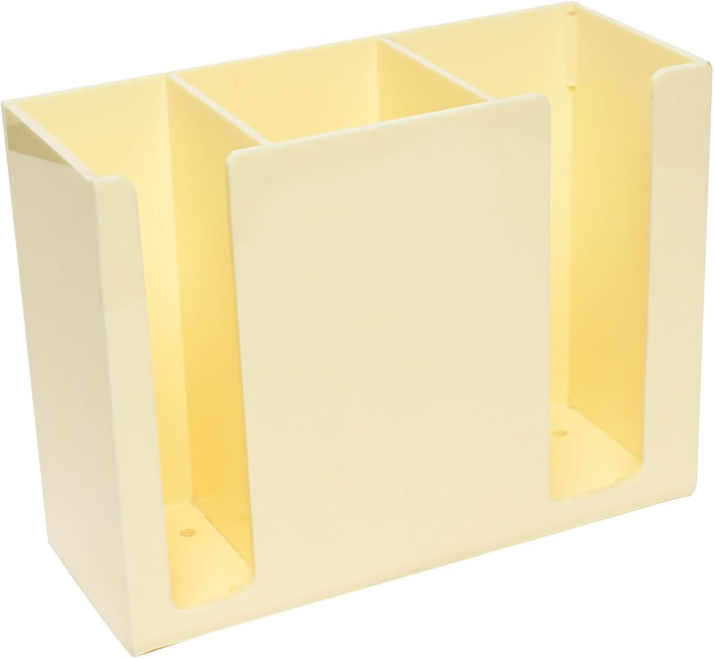 7-7/8" x 3-1/8" Chopstick Holder Acrylic - 3 Compartment Flatware Utensil Holder Chopsticks Holder Spoon Chopsticks Fork Basket Storage Holder Organizer for Home Restaurant