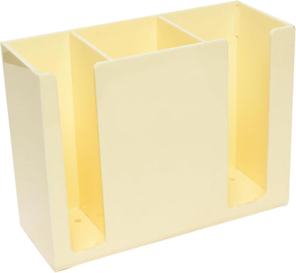 7-7/8" x 3-1/8" Chopstick Holder Acrylic - 3 Compartment Flatware Utensil Holder Chopsticks Holder Spoon Chopsticks Fork Basket Storage Holder Organizer for Home Restaurant