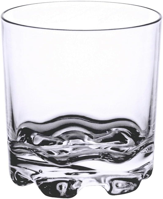 Rock Glass Polycarbonate with Footed Heavy Base Clear Color Comes in each - Liquor and Cocktail Plastic Drinking Glass for Bar Old Fashioned Whiskey Glass Rocks Glass