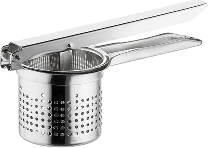 Stainless Steel Potato Ricer - Heavy Duty Stainless Steel Potato Masher and Ricer Kitchen Tool Press and Mash Kitchen Gadget For Perfect Mashed Potatoes