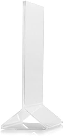 4” x 6” Acrylic Menu Sign Photo Table Holders Clear- Upright Table Desk Displays Double Sided Table Menu Stands Picture Frames for Wedding Table Numbers Restaurant Signs