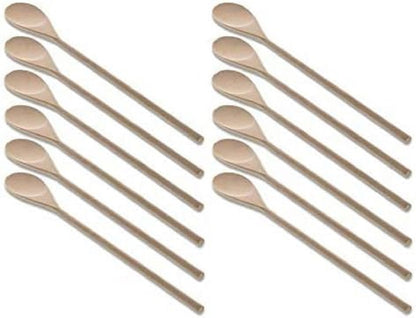 Classic Wooden Cooking Spoon Utensils Birchwood - Wooden Spoon Sets Wood Spoon Nonstick Utensil Comfort Grip Wood Spoons for Mixing Stirring Cooking