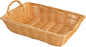 Hand-Woven Bread Basket with Handles Natural Color - Restaurant Woven Food Serving Basket for Fruit Bread Serving Basket Decorative Basket Perfect for Cafe Home Restaurants