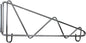 Double Shelf Support Direct Wall Bracket - Shelves Support Wire Shelf Bracket for Pantry Kitchen Home Wire Shelf Bracket Wire Storage Racks Wall Mount Shelf