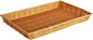 Rectangular Hand-Woven Bread Basket Natural Color - Restaurant Woven Food Serving Basket for Fruit Bread Serving Decorative Baskets Perfect for Cafe Home Restaurants