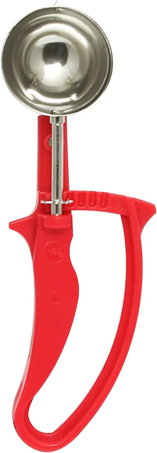Disher Stainless Steel with Easy Grip Handle - Cookie Scooper for Baking Cookie Scoops For Portion Control Scoop Cupcake Batter Ice Cream Frozen Yogurt Gelatos