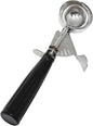 Ice Cream Disher Stainless Steel with Plastic Handle - Ice Cream Cookie Scooper for Baking Cookie Scoops Portion Control Scoop Cupcake Batter Ice Cream Yogurt Gelatos Sundaes