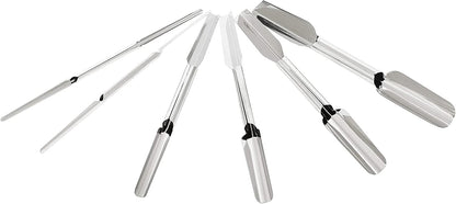 Set of 6 Stainless Steel Carving Knife Garnishing - Fruit Carving Knife Vegetable Fruit Culinary Kitchen Sculpting Modeling Tools Fruit & Vegetable Carving Tool for Garnishing