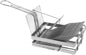 18 Slots Heavy Duty Tostada Shell Basket Nickel Plated 19-3/8" x 6-1/4" x 7-5/8" - Deep Fryer Tostada Holder Basket Heavy-Duty Tostada Fry Basket Taco Deep Fryer Taco Holder