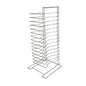15 Tier Pizza Pan Rack Chrome Plated - Pizza Pan Rack Holder Safe Sturdy 15- Slot Pizza Pan Rack for Pizza Pan Pizza Trays Pizza Screens for Home Kitchen Restaurant Catering