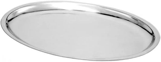 11-5/8" x 8" Oval Stainless Steel Sizzling Platter - Sizzler Platter Serving Platter Large Sizzling Platter Serving Tray Perfect for Meats Steak Fish And Vegetables