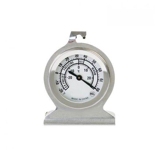 2" Stainless Steel Dial Refrigerator/Freezer Thermometer - 30-30 deg C/-20-80 deg F - Classic Fridge Thermometer Large Dial Thermometer for Freezer Refrigerator Cooler