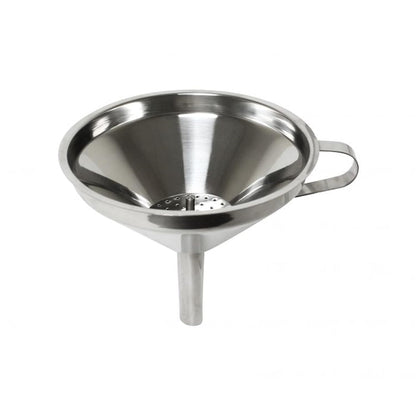 Stainless Steel Funnel with Removable Strainer - Metal Kitchen Funnel for Filling Water Bottle Liquid Oils Transfer Dry Ingredients & Powder Kitchen Gadgets Accessories