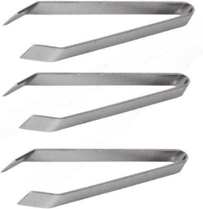 4-3/4" Stainless Steel Multifunctional Tong Set of 3 - Dishwasher safe Multi-function Precision Food Tweezers Cooking Tongs Kitchen Serving Tong for Home Kitchen Restaurants