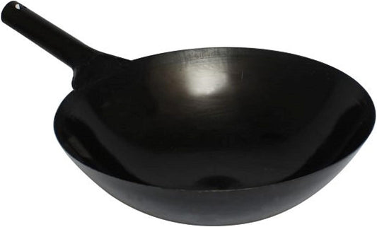 Iron Taiwan Wok - Large Wok Stir Fry Pan for Chinese Japanese and Cantonese Cuisine Stir Fry Pans Traditional Woks Grilling Frying Steaming Made in Taiwan