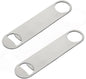 7" x 2" Heavy Duty Flat Bottle Opener Stainless Steel Set of 2 - Beer Openers Beverage Bottle Opener Beer Bottle Opener Pop Can Soda Can Opener for Kitchen Bar or Restaurant