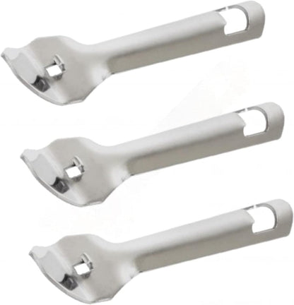 7" Punch Can/Bottle Opener Stainless Steel Set of 3 - Can Punch Bottle Opener Bottle & Can Opener Classic Beer Opener Compact Size Beverage Bottle Opener for Kitchen Bar or Restaurant