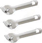 7" Punch Can/Bottle Opener Stainless Steel Set of 3 - Can Punch Bottle Opener Bottle & Can Opener Classic Beer Opener Compact Size Beverage Bottle Opener for Kitchen Bar or Restaurant