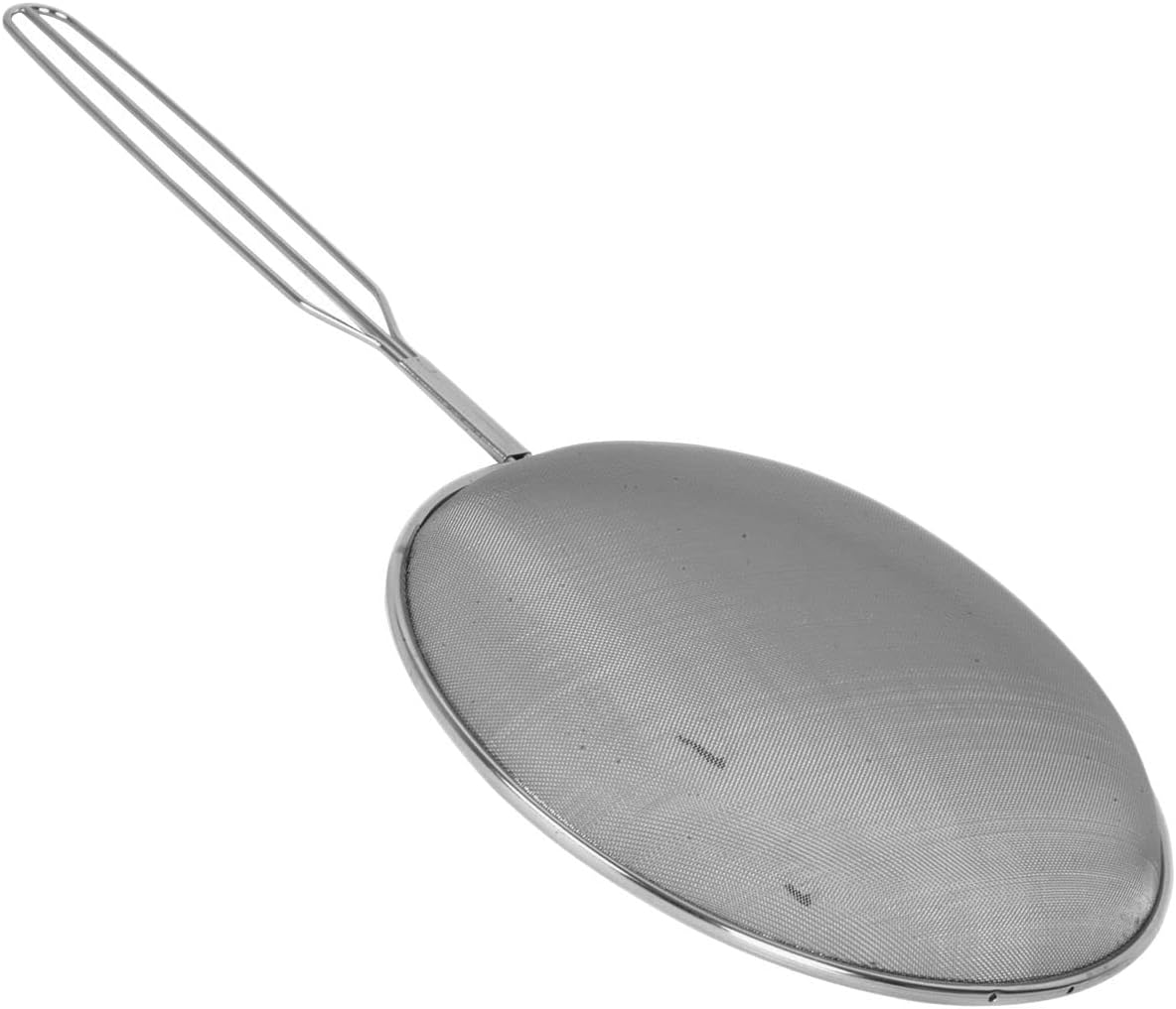 Mesh Oil Skimmer Stainless Steel - Mesh Strainer Skimmer Fine Mesh Strainer Perfect for Skimming Grease Foam Sift Strain Drain Rinse Vegetables Pastas Tea