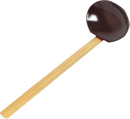 4” x 11” Bamboo Soup Serving Spoon - Bamboo Ladle Soup Spoons Cookware Utensils for Soup for Kitchen Cookware Home Restaurant
