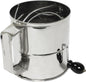 8 Cup Stainless Steel Flour Sifter with Four Wire agitator to sift flour Mirror finish - Mesh Baking Sifter Quick Sifting Flour Sifter Crank Sifter Flour for Baking Cakes and Spices