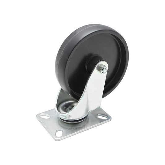 5” Rubber Swivel Caster Replacement for Sheet Pan Truck - Swivel Caster Wheel Sheet Pan Truck Rubber Base Heavy Duty Home Commercial Kitchen Bakery