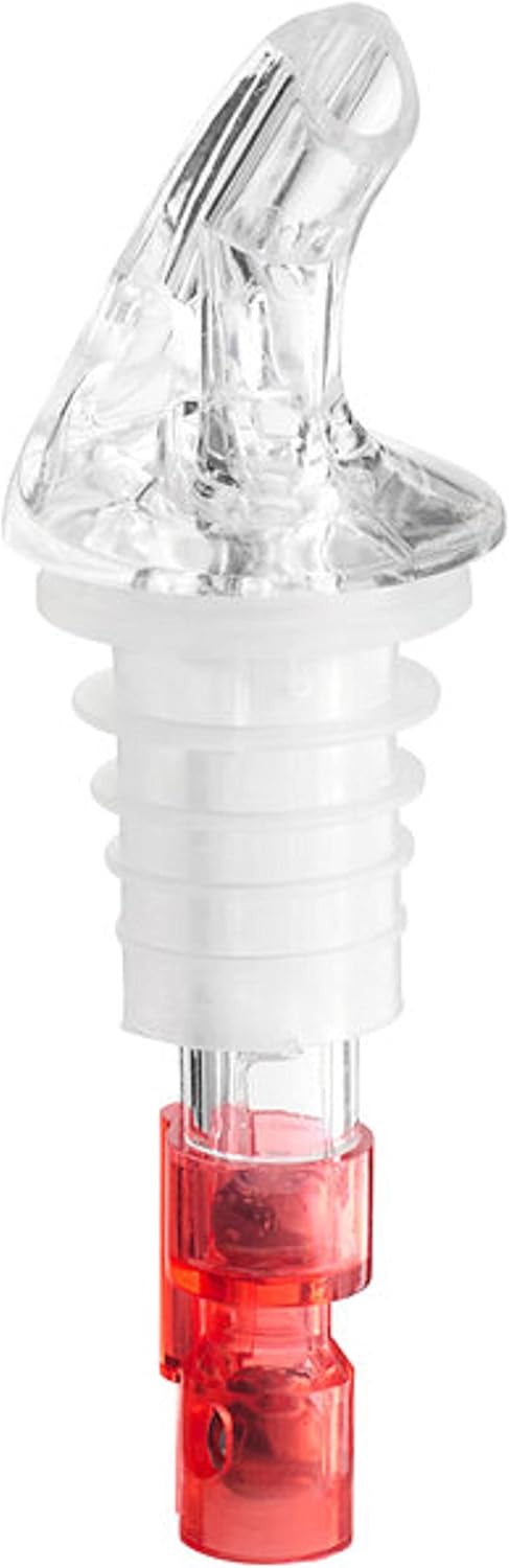 Measured Liquor Pourer with Tail Acrylonitrile Set of 12 - Cocktail Shot Dispenser Liquor Bottle Pourers Alcohol Liquor Pourers Bar Bartender Accessories