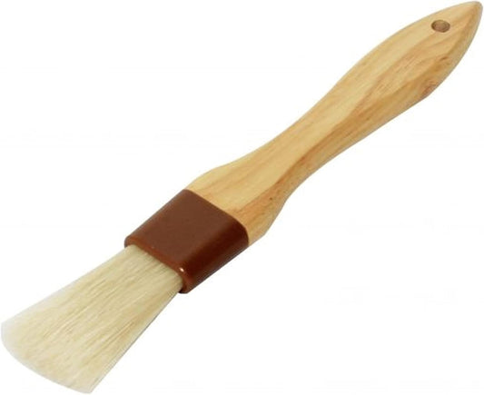 Pastry Brush Bristles with Wooden Handle - Basting Pastry Brush Culinary Oil Brush for Barbecue Butter Grill BBQ Sauce Baster Marinade Kitchen Food Cooking Brush