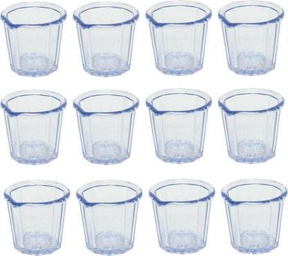 Set of 12 Syrup Pitcher 2 oz Plastic Clear Color - Syrup Dispenser Maple Syrup Honey Pancake Syrup Dispenser for Home Restaurants and Cafe