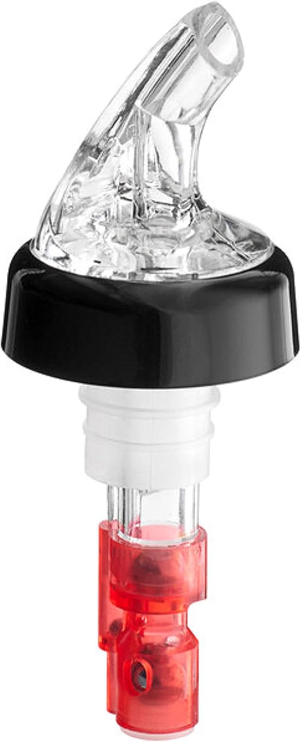 Measured Liquor Pourer with Tail Acrylonitrile Set of 12 - Cocktail Shot Dispenser Liquor Bottle Pourers Alcohol Liquor Pourers Bar Bartender Accessories
