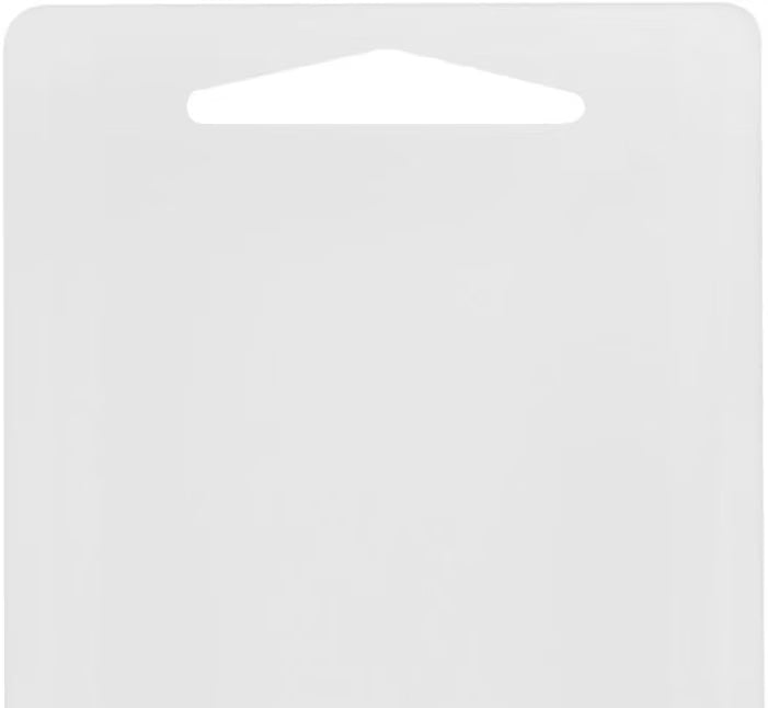 Utility Cutting Board White Plastic with Handle- Non-Skid Plastic Chopping Board Cutting Board for Kitchen Meat Vegetables Fruits Home Restaurants Dishwasher Safe