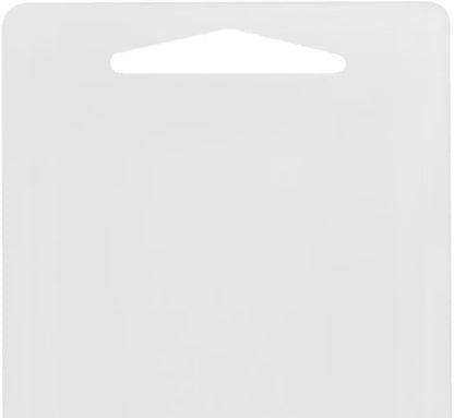 Utility Cutting Board White Plastic with Handle- Non-Skid Plastic Chopping Board Cutting Board for Kitchen Meat Vegetables Fruits Home Restaurants Dishwasher Safe