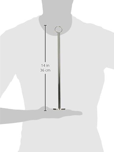 Ring Clip Table Card Holder Chrome Plated Set of 6 - Table Number Holders Place Card Holder Wire Picture Holder Small Size Table Card Holders for Photos Food Signs Weddings Restaurants Birthdays