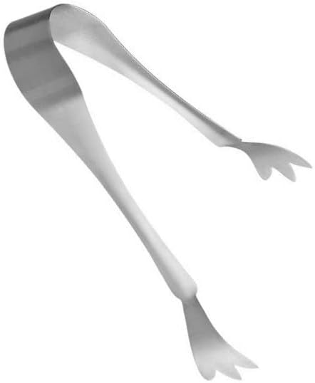 6-1/4" Stainless Steel Ice Tongs Claw Style- Ice Tongs Serving Tongs Sugar Tongs Kitchen Tongs Appetizers Tongs for Coffee Bar Tea Party Desserts Party Sugar and Ice Bucket
