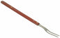 2-Prong Stainless Steel Square Pot Fork with Long Wooden Riveted Handle- Stainless Steel Kitchen Meat Fork Serving Grill BBQ Chef Turning Barbecue