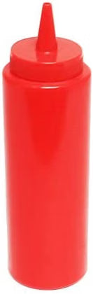 Set of 12 Squeeze Condiment Dispensing Bottles 8 oz - Plastic Squeeze Bottle For Sauces Spreads Ketchup Mustard Mayo Hot sauces and Olive oil