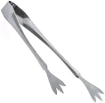 6-1/4" Stainless Steel Ice Tongs Claw Style- Ice Tongs Serving Tongs Sugar Tongs Kitchen Tongs Appetizers Tongs for Coffee Bar Tea Party Desserts Party Sugar and Ice Bucket