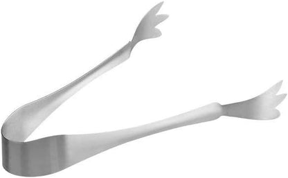 6-1/4" Stainless Steel Ice Tongs Claw Style- Ice Tongs Serving Tongs Sugar Tongs Kitchen Tongs Appetizers Tongs for Coffee Bar Tea Party Desserts Party Sugar and Ice Bucket