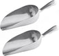 Aluminum Scoops with Contoured Handle - for Bar Ice Flour Utility Scoop Kitchen Ice Scooper for Ice Maker Popcorn Scoop Food Scoops for Bar Party Wedding