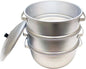 Aluminum 3 Tier Steamer Set 1/8” hole size - Steamer for Cooking Steamer Pot Food Steamer Steam Pots with Lid for Cooking Vegetables Seafood Soups Stews and Pasta