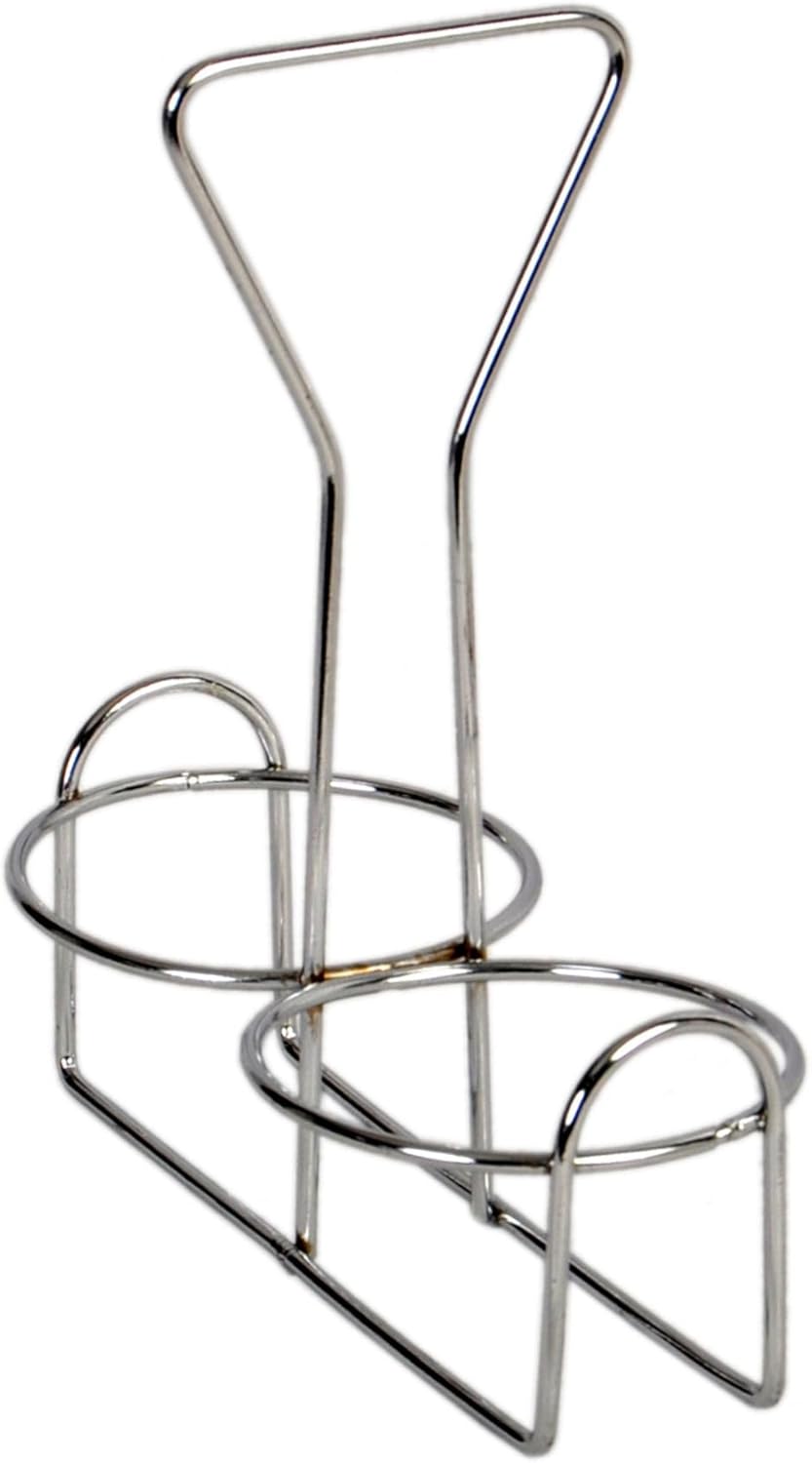 Condiment Jar Holder Iron Plated Hole Size: 3-3/8" Diameter - Condiment Rack Holder Table Caddy Tabletop Seasoning Spice Organizer for Home and Restaurant
