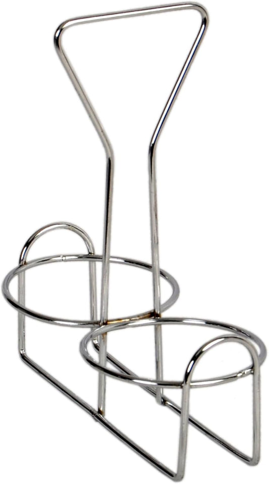 Condiment Jar Holder Iron Plated Hole Size: 3-3/8" Diameter - Condiment Rack Holder Table Caddy Tabletop Seasoning Spice Organizer for Home and Restaurant