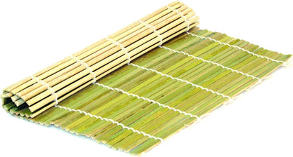 9-1/2” x 9-1/2” Bamboo Sushi Roller Set of 3 - Sushi Rolling Mat Sushi Roll Maker Kimbap Roller for Making Shaping & Molding Sushi Roll & Kimbap Home Kitchen Restaurant