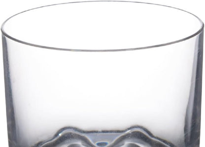 Rock Glass Polycarbonate with Footed Heavy Base Clear Color Comes in each - Liquor and Cocktail Plastic Drinking Glass for Bar Old Fashioned Whiskey Glass Rocks Glass