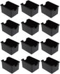 Set of 12 Sugar Packet Holder Plastic - Sugar Caddy Holder for Sweetener Packets Organizer Caddy for Coffee Bar Tea Bag Organizer for Table Restaurant Hotel