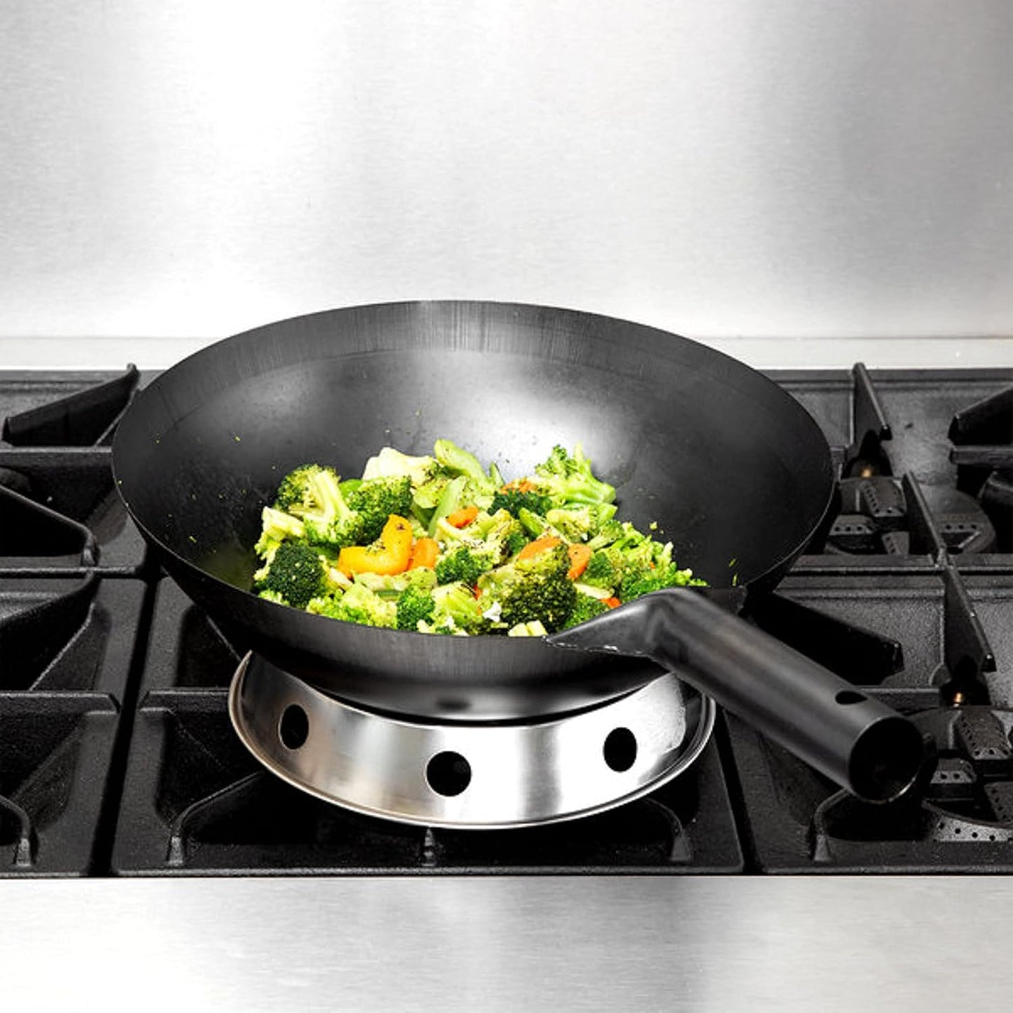 Iron Taiwan Wok - Large Wok Stir Fry Pan for Chinese Japanese and Cantonese Cuisine Stir Fry Pans Traditional Woks Grilling Frying Steaming Made in Taiwan