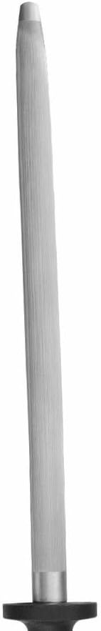 Diamond Steel Sharpener with Black Handle- Knife Sharpener Rod Sharpening Rod Kitchen Knives Sharpener for Home Kitchen Restaurant Hunting
